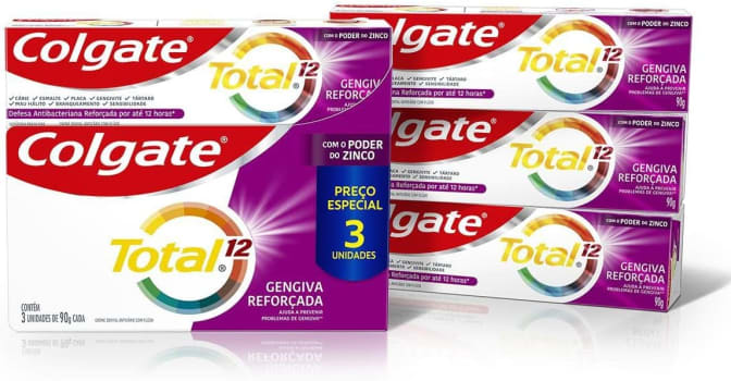 Colgate Creme Gengiva Reforçada 90G 3 Unid