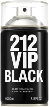 Body Spray Carolina Herrera 212 Vip Black - 250ml