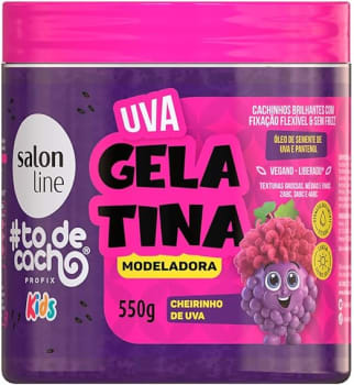 Gelatina Uva #todecacho Kids Modeladora 550g