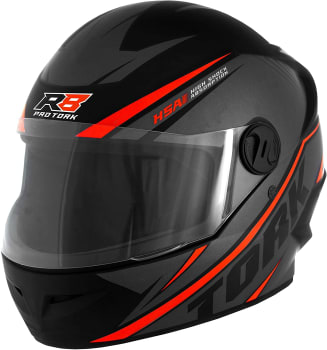 Pro Tork Capacete R8 Fosco 60 Cinza/Vermelho