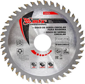 Mtx Disco Circular Widea 110 4 3/8 X 22 23 X 40 Dentes