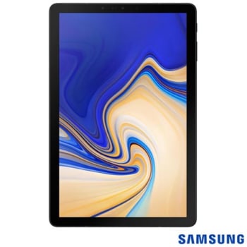 Tablet Samsung Galaxy Tab S4 Preto com 10,5”, 4G + Wi-Fi, Android 8.1, Processador Octa-Core 2.4GHz e 64GB - SGSMT835PTOZF_PRD
