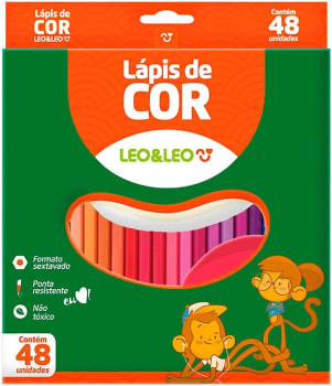 Lapis Triangular Resina Leo&Leo Leonora - 48 Cores