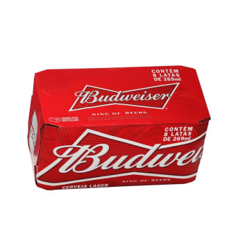 Cerveja Budweiser Pilsen Lager 269ml 8 Unidades