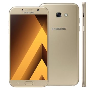 Smartphone Samsung Galaxy A7 2017 A720F/DS Dourado com 32GB, Dual Chip, Tela 5.7", 4G, NFC, Câmera 16MP, Android 6.0, Processador Octa-Core e 3GB RAM
