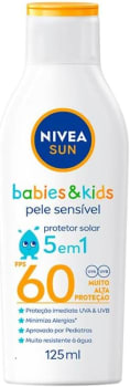 Protetor Solar Nivea Sun Kids & Babies Pele Sensível Fps 60 - 125ml