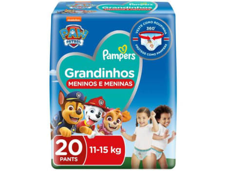 Fralda Pampers Grandinhos 11 a 15kg - 20 Unidades - Magazine Ofertaesperta