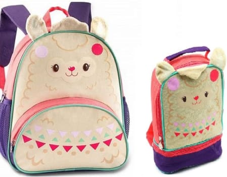  Kit Mochila de Costas + Lancheira Lhama - Clio Pets 