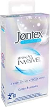 Preservativo Camisinha Jontex Sensação Invisível - 4 unidades, Jontex