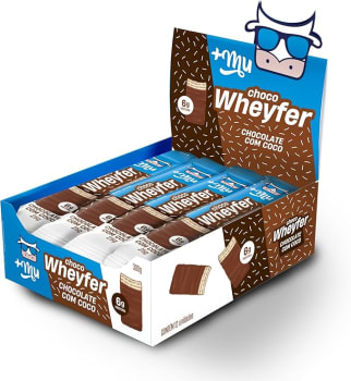 +Mu Chocowheyfer Proteico Sabor Chocolate com Coco - Display com 12 unidades - 300g