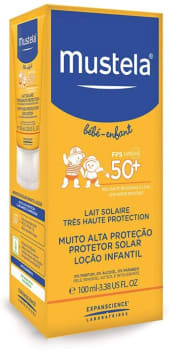 Protetor Solar Infantil Loção Rosto e Corpo FPS 50 100ml - Mustela Solares