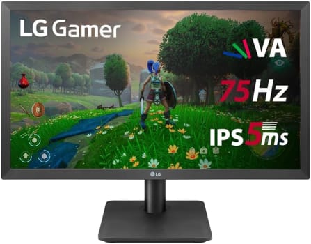 Monitor Gamer LG 21,5" Full HD 75Hz 5ms HDMI FreeSync - 22MP410-B