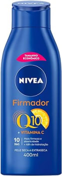 NIVEA Hidratante Firmador Q10 Vitamina C Pele Seca - Hidratante que melhora a elasticidade da pele em 10 dias, previne a flacidez e ainda hidrata intensamente, ideal para pele seca - 400ml