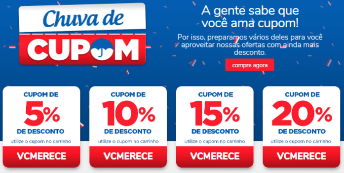 Cupom VCMERECE de Até 20% de Desconto nas Casas Bahia!