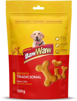 Biscoito Baw Waw para Cães Tradicional 500g