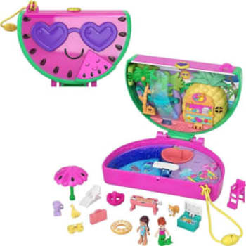 Polly Pocket Conjunto de Brinquedo Estojo Festa da Melancia