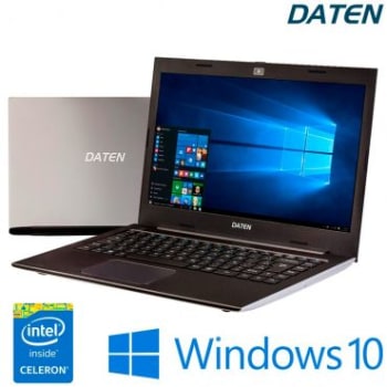 Notebook Daten com Intel® Celeron-N3050 Dual Core, Tela de 14", 2GB de Memória, 32GB de HDSSD, Leitor de Cartões, HDMI, Bluetooth e Windows 10 - CB14i