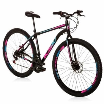 Bicicleta Ksvj Aro 29 Aço Carbono Freios Disco Suspensão 21v