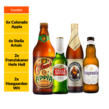 Kit Stella Artois + Cervejas IPA (18 Garrafas)