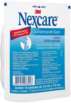 Gaze Estéril 3M 10 Unidades Nexcare