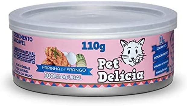 2 Unidades - Papinha de Frango Natural Pet Delícia Crescimento Saudável Raça Filhotes - 110g