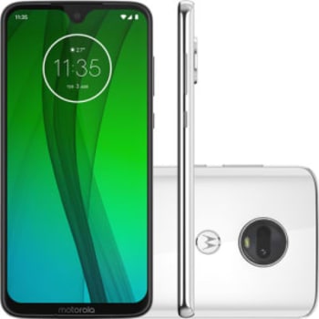 Smartphone Motorola Moto G7 64GB Dual Chip Android Pie - 9.0 Tela 6.24" 1.8 GHz Octa-Core 4G Câmera 12 + 5MP (Dual Traseira)- Branco Polar