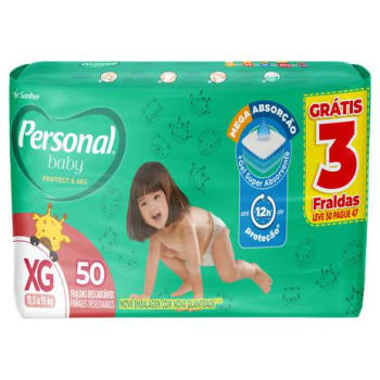 Fralda Personal Baby Protect Sec XG - 50 Unidades