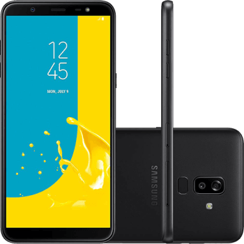 Smartphone Samsung Galaxy J8 64GB Dual Chip Android 8.0 Tela 6" Octa-Core 1.8GHz 4G Câmera 16MP F1.7 + 5MP F1.9 (Dual Cam) - Preto