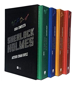 Box Livro Sherlock Holmes - 4 Volumes Capa Dura