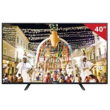 TV LED 40" Panasonic TC-40D400B Full HD com 1 USB 2 HDMI e Media Player