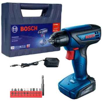 Furadeira Parafusadeira 1/4" Bivolt 12v Gsr1000 Smart + 10 Bits Bosch - Magazine Ofertaesperta