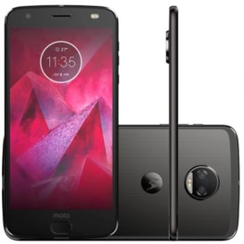 Smartphone Moto Z² Force Edition XT1789 Ônix - Dual Chip, 4G, Tela 5.5, Câmera 12+12MP + Frontal 5MP, Octa Core, 64GB, 6GB RAM, Android 7.1