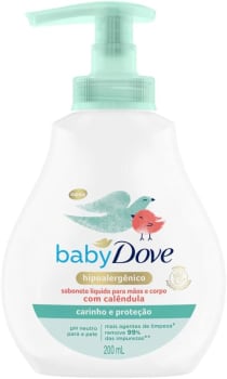 2 Unidades — Sabonete Líquido Infantil Baby Dove Hidratação Sensível - 200ml Cada