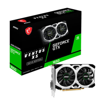 Placa de Vídeo GTX 1650 D6 Ventus XS OCV3 MSI NVIDIA GeForce 4GB GDDR6 G- Sync - 912-V812-003