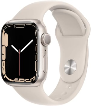  Apple Watch Series 7 (GPS), Caixa em alumínio luz das estrelas de 41 mm com Pulseira esportiva luz das estrelas 