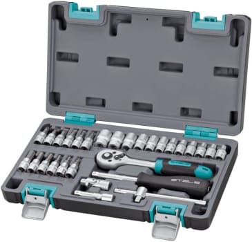 Kit De Ferramenta 1/4' CRV Caixa Plástica 29 Peças - Stels