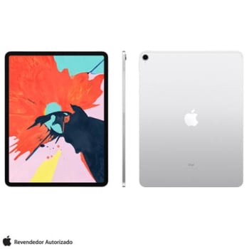 iPad Pro 3° Geração Prata com Tela de 12,9”, Wi-Fi, 64GB e Processador A12X - MTEM2BZ/A