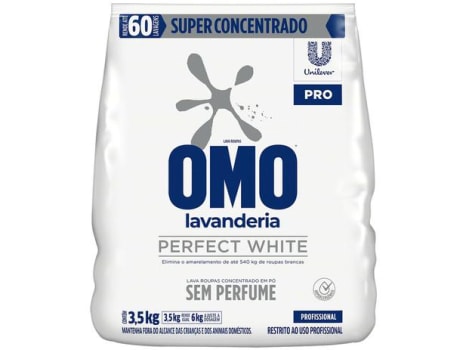 Sabão em Pó Omo Lavanderia Perfect White - Profissional Concentrado 3,5kg - Magazine Ofertaesperta