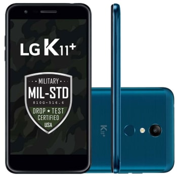 Smartphone LG K11+ 32GB, 13MP, Tela 5.3´, Azul - LMX410BCW
