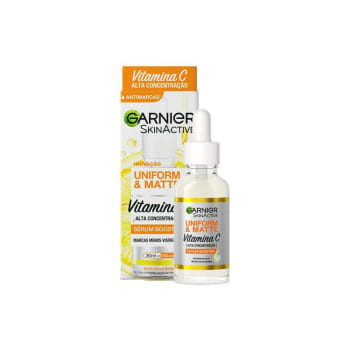 [50% de Cashback] Sérum Antimarcas Facial Garnier Uniform & Matte Vitamina C, 30ml