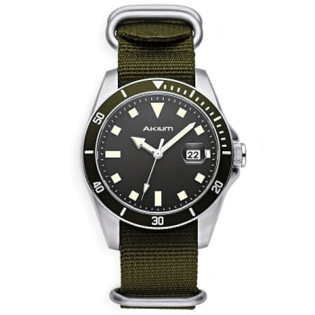 Relógio Akium Masculino Nylon Verde - 03E39GL02-VCSS-VX42