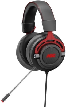 Headset USB Gamer, Headphone, fone de ouvido com microfone AOC GH300 Driver 50 mm, Multiplataforma, LED.