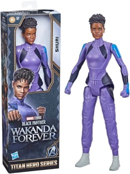 Marvel, Boneca Shuri Pantera Negra Titan Hero Series, Lilás