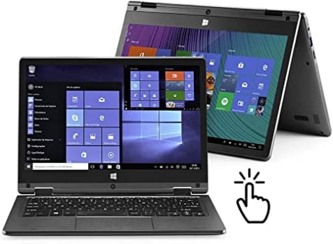 Notebook M11W Plus 2 em 1 Dual Core Celeron Windows 10 2GB 64GB (32GB+32GB SD CARD) Preto Multilaser - PC112, Multilaser, PC112, Intel Dual Core Celeron, 2 GB RAM, Tela", windows_10