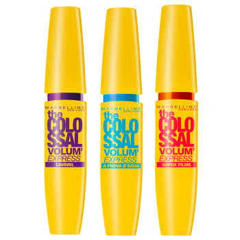 Kit Maybelline Máscara de Cílios The Colossal Lavável Preta + À Prova D'Água + Super Filme Preta - PretoKit Maybelline Máscara de Cílios The Colossal Lavável Preta + À Prova D'Água + Super Filme Preta - Preto