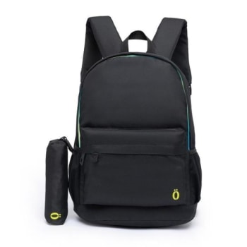 Mochila Casual Ozil Escolar Espaçosa Reforçada Notebook - Preto