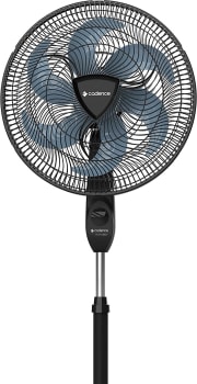 Ventilador de Coluna Cadence Eros Turbo, 110V, Preto e Azul, VTR869