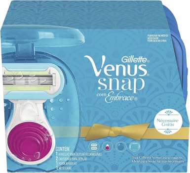 Aparelho Para Depilar Gillette Venus Snap Com Embrace + 2 Cargas + 1 Porta Aparelho, Gillette