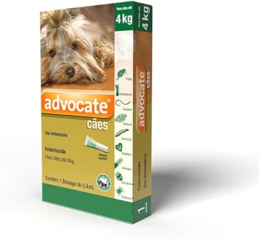 Antipulgas Advocate Bayer para Cães de até 4kg - 1 Bisnaga de 0,4ml