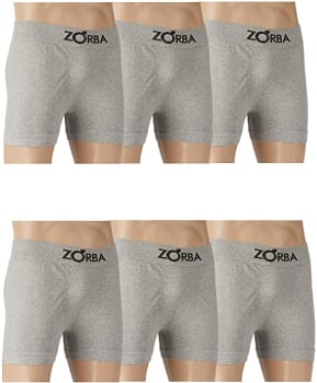 Zorba Kit 6 Cuecas Boxer sem Costura Masculino